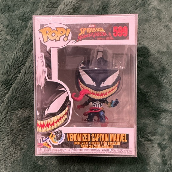 Funko Other - Funko Venomized Captain Marvel Pop! Vinyl - Black, White, Red, Yellow